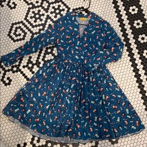 Vintage style 60’s movie theatre swing dress